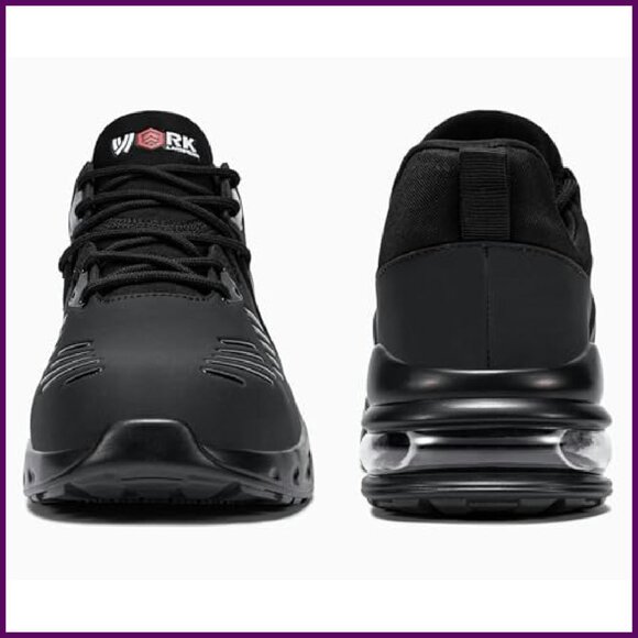 Steel Toe Non-Slip Waterproof Work Shoes Women's Sneakers Slip-On - Picture 6 of 8